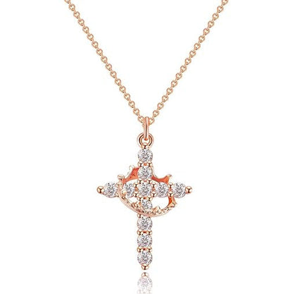 Cross Crown Necklace